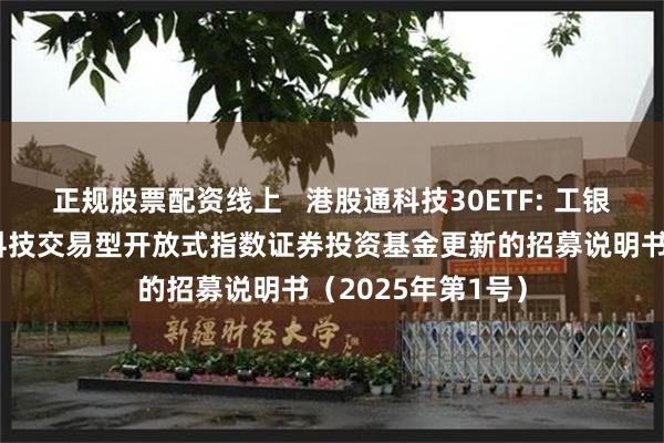 正规股票配资线上 港股通科技30ETF: 工银瑞信国证港股通科技交易型开放式指数证券投资基金更新的招募说明书(2025年第1号)