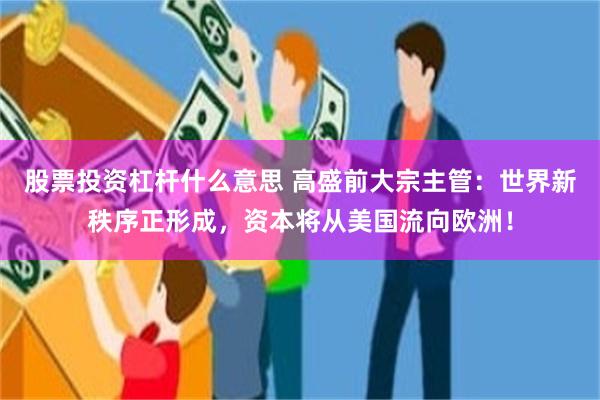 股票投资杠杆什么意思 高盛前大宗主管：世界新秩序正形成，资本将从美国流向欧洲！